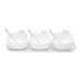 Conjunto 3 Petisqueiras de Porcelana com Bandeja e Talheres Birds Wolff