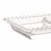 Petisqueira de Cristal com 3 Divisões Pearl 30X13X3CM Wolff